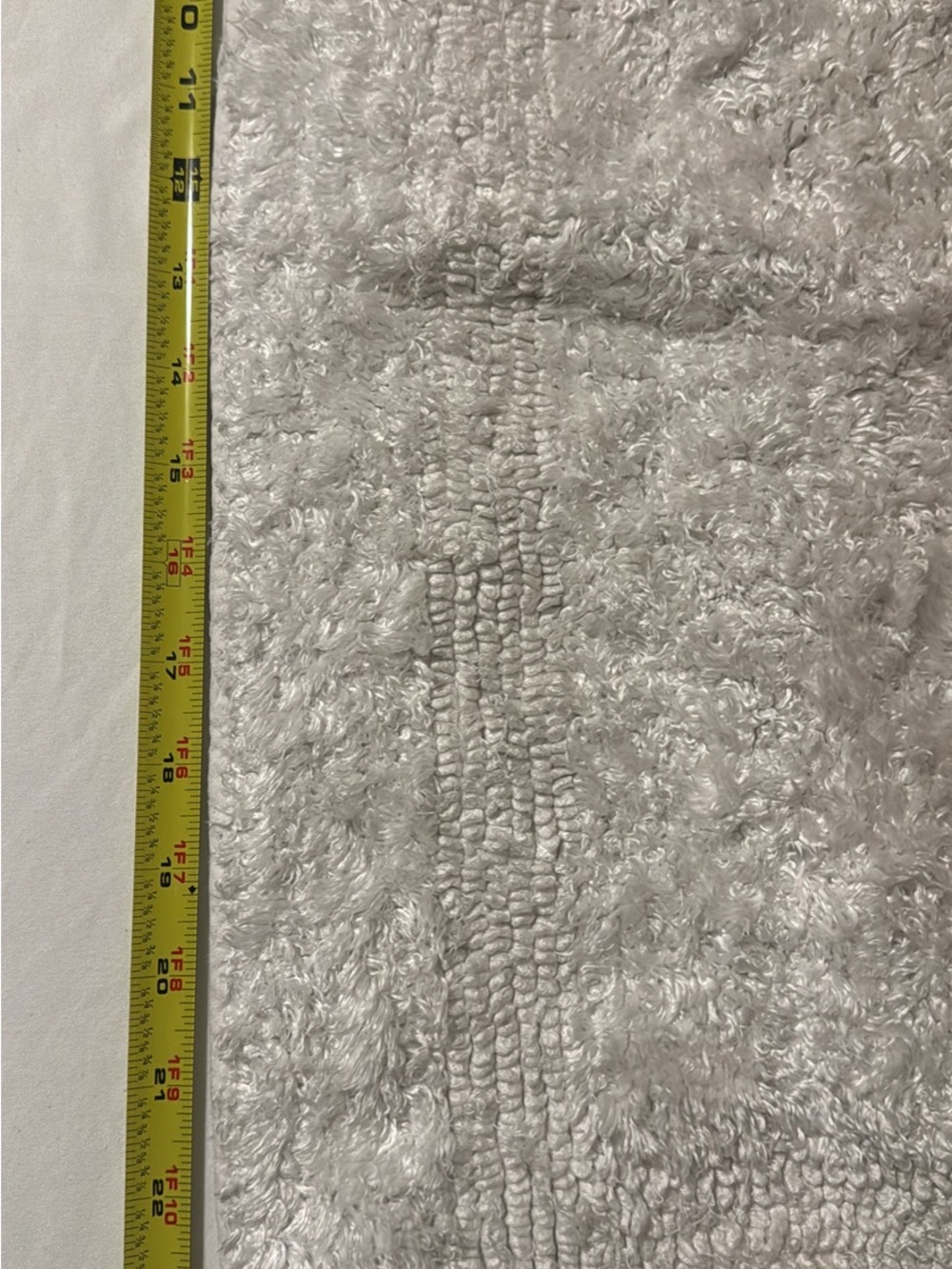 Plush White Bath Rug - Picture 4 of 4